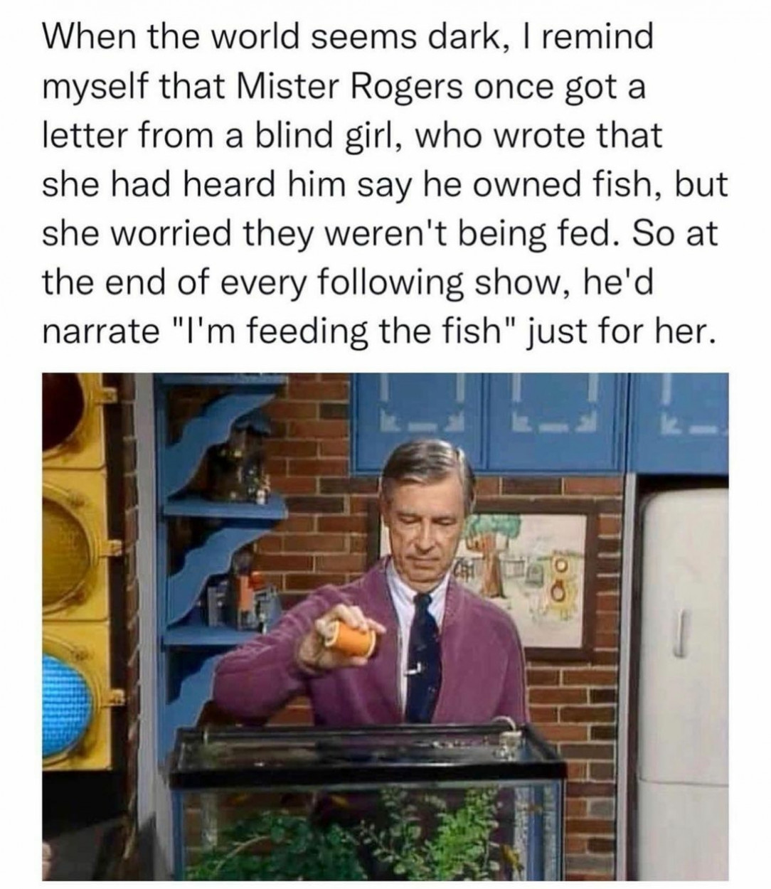Mister Rogers being great will never get old