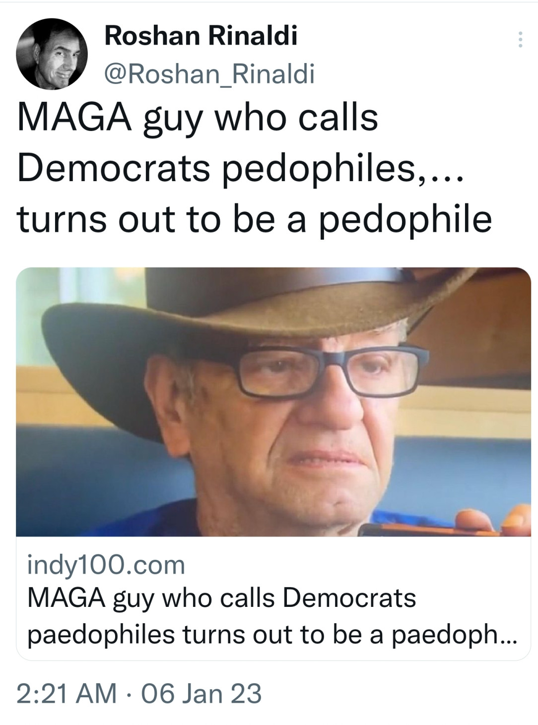 This MAGA nut diddled an 8 year old boy and he calls Dems &quot;groomers&quot; 🐶