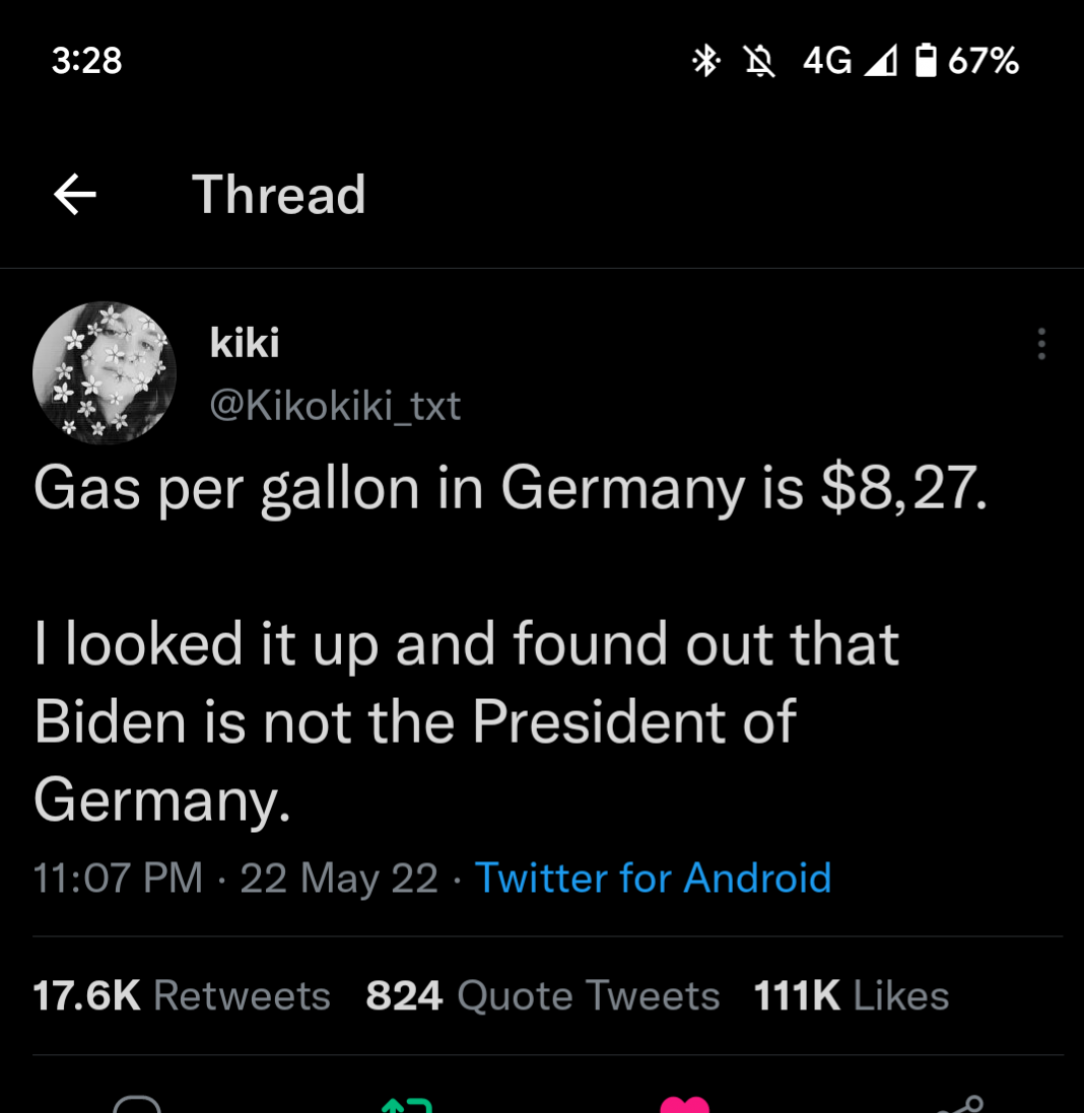 Biden isn&#039;t the President of Germany