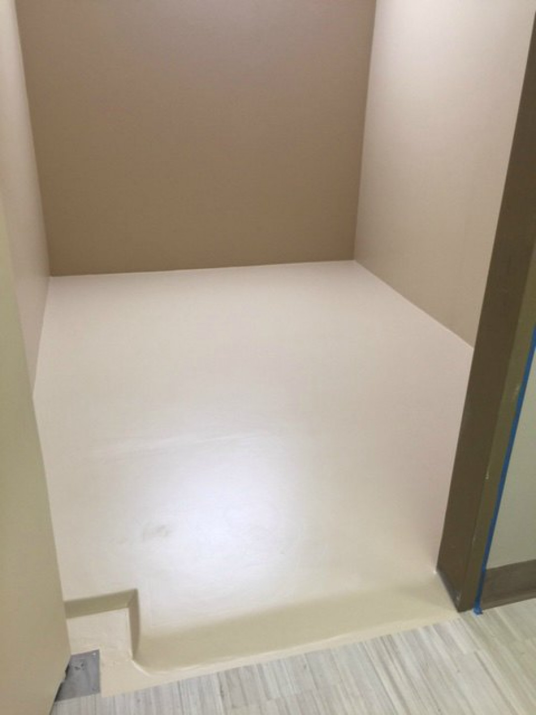 A padded seclusion room in a Psychiatric Hospital