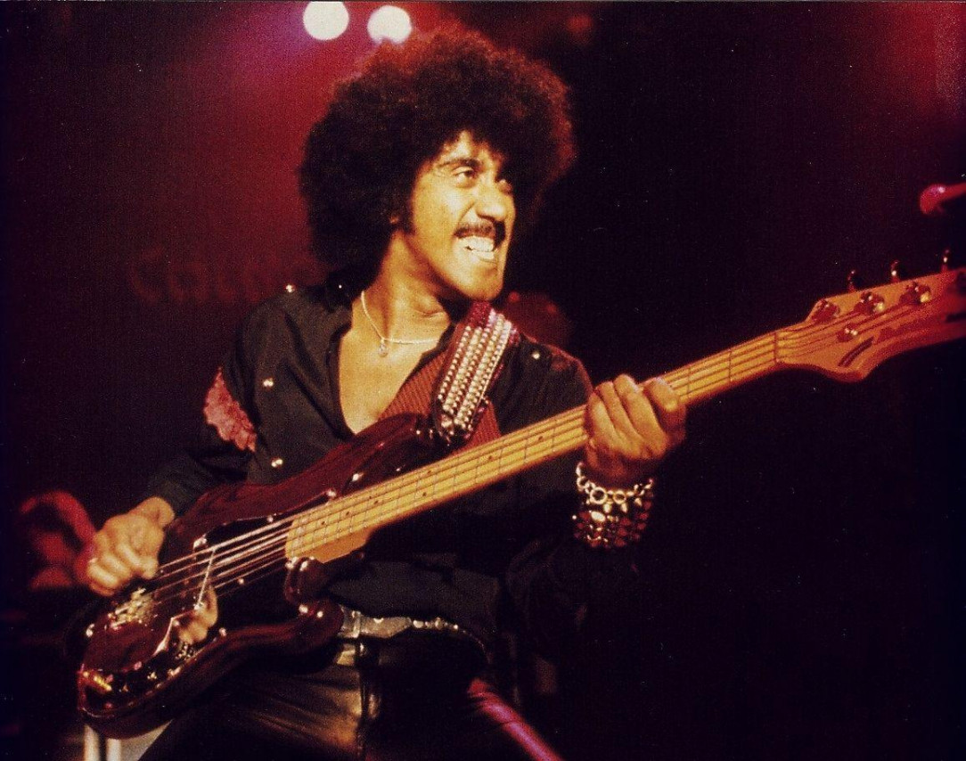 Phil Lynott of Thin Lizzy (London, 1980)