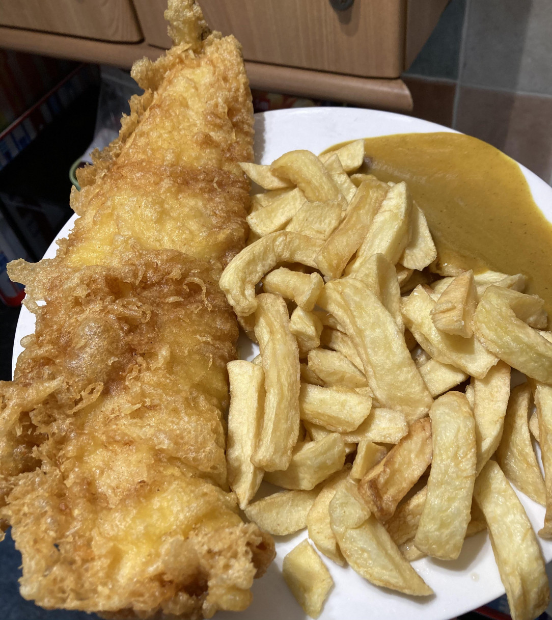 Good Friday so in Britain that means fish and chips