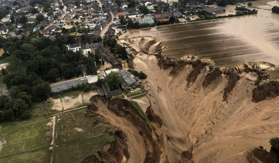 Damage from recent flooding in Germany