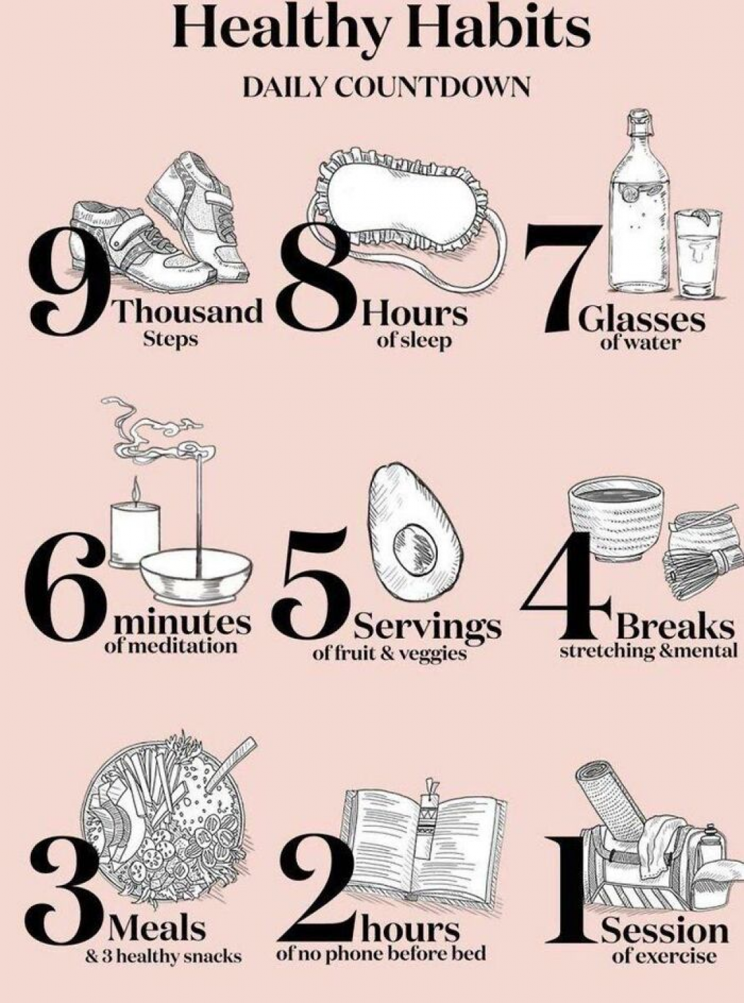 Healthy Habits Countdown