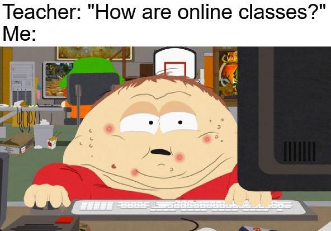 I think this is everyone&#039;s online class experience