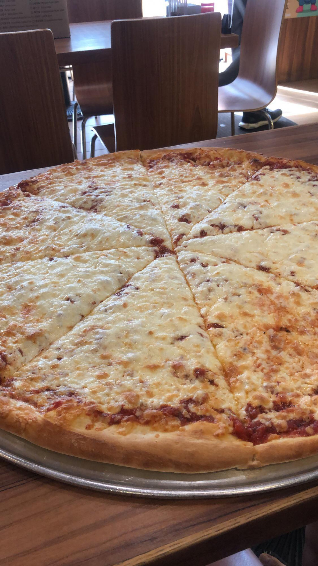 24” cheese pizza