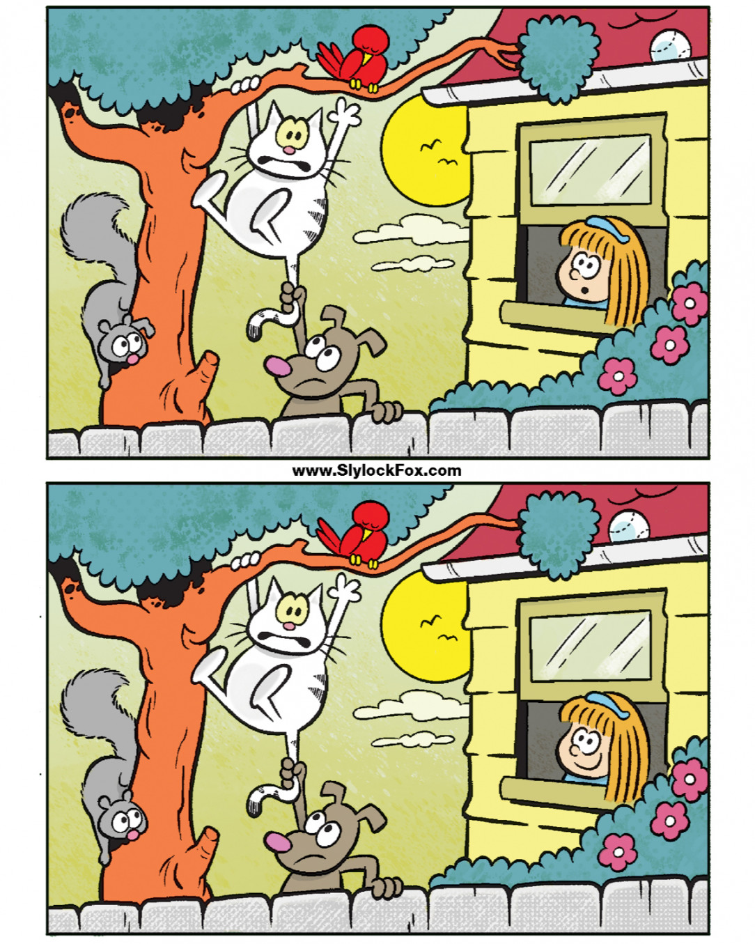 Spot the six differences between the two panels! Reply, &quot;got it&quot; once you find all six