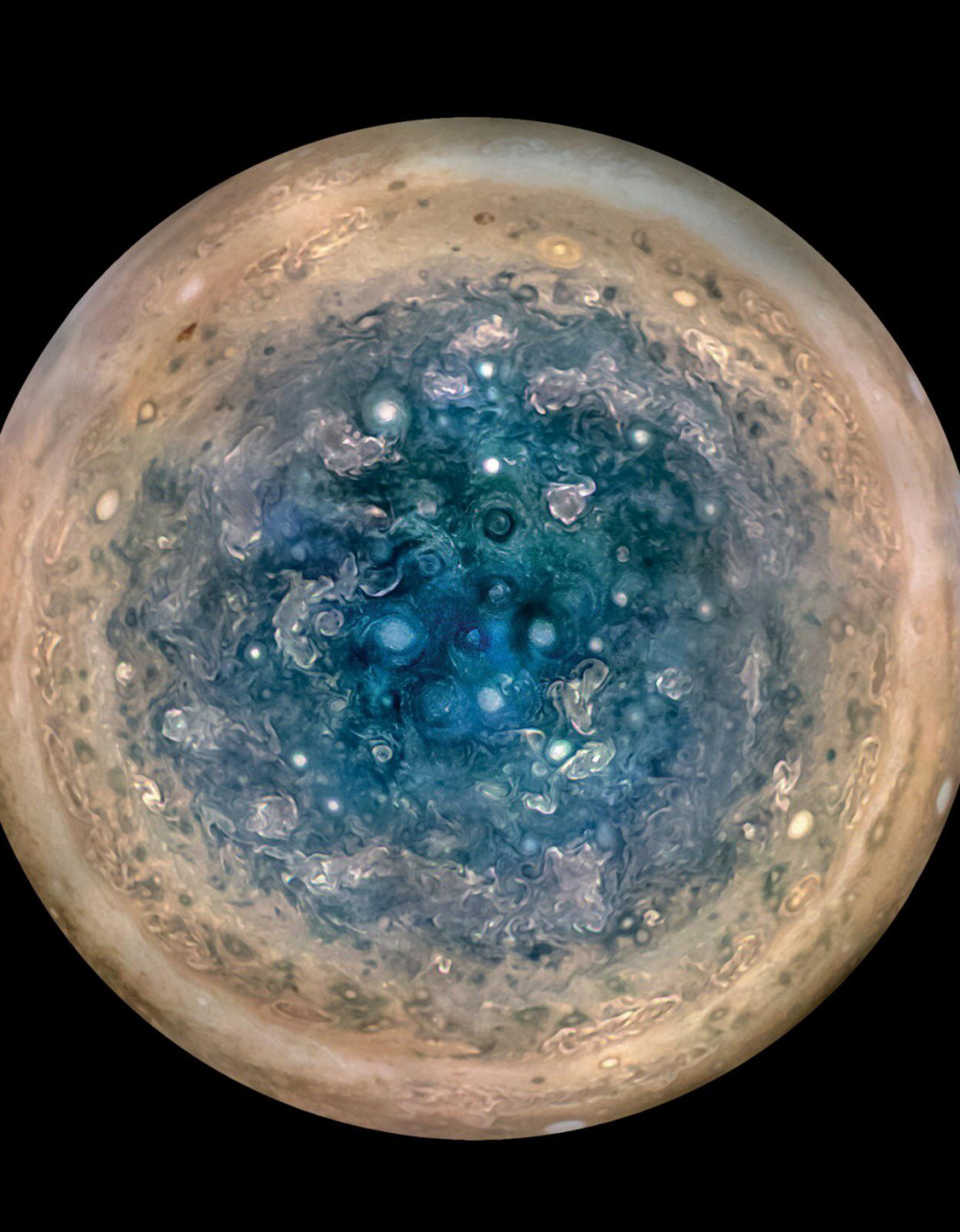 Up-close images of Jupiter