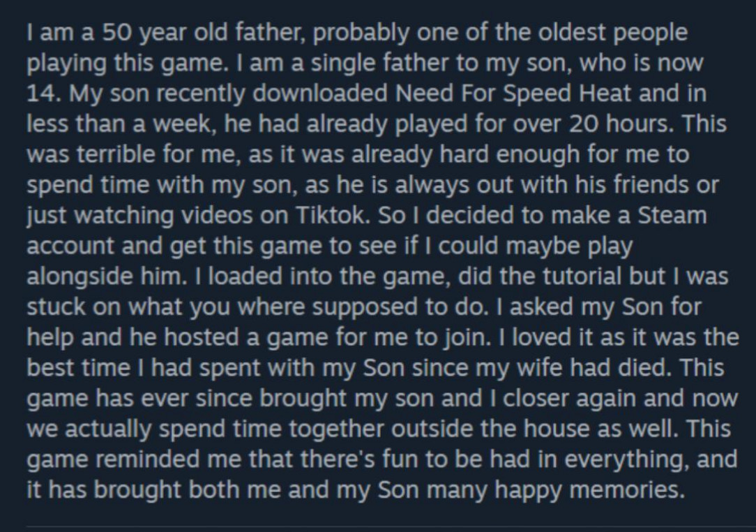 Wholesome Review On Steam: )