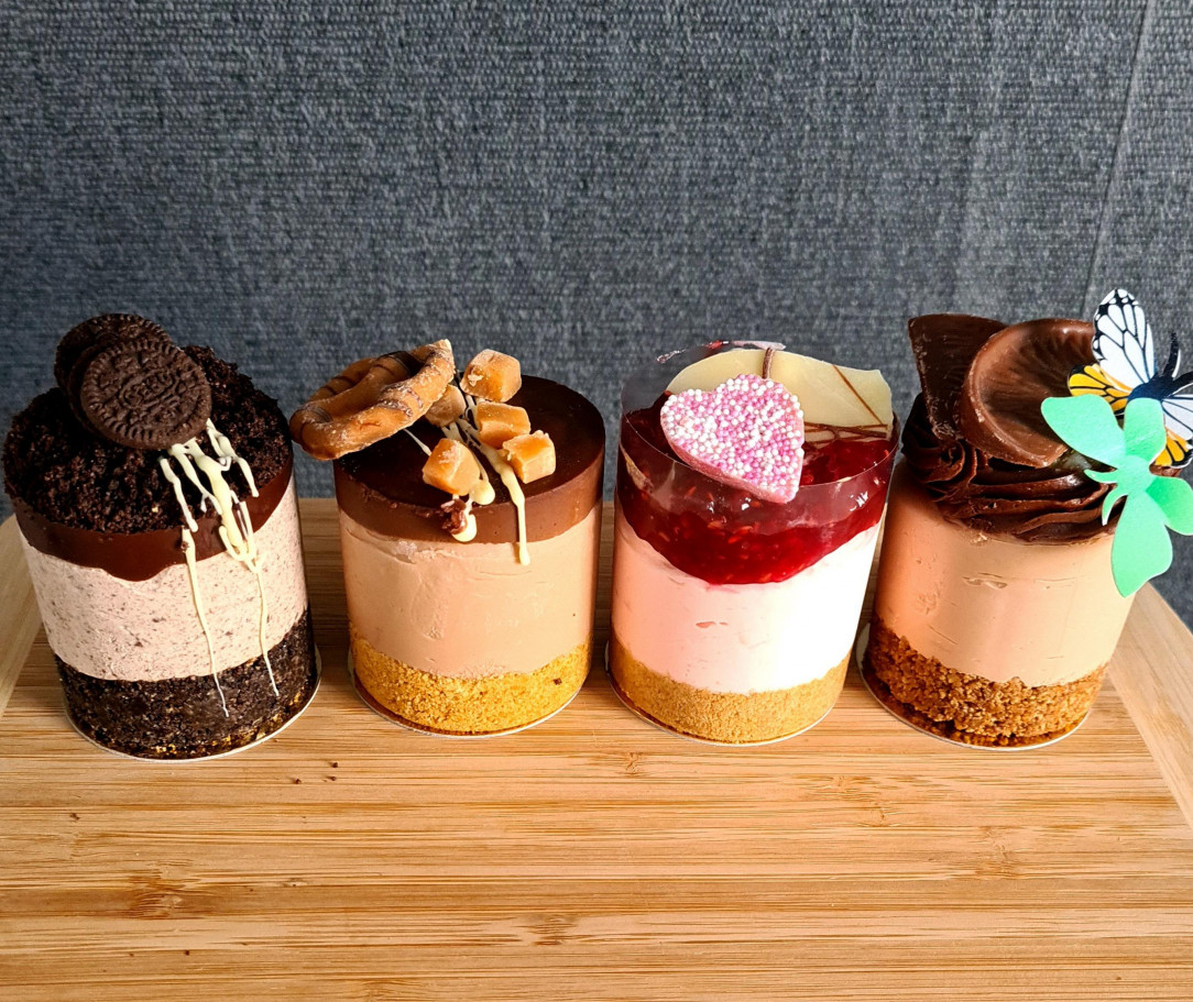 Mini cheesecake selection