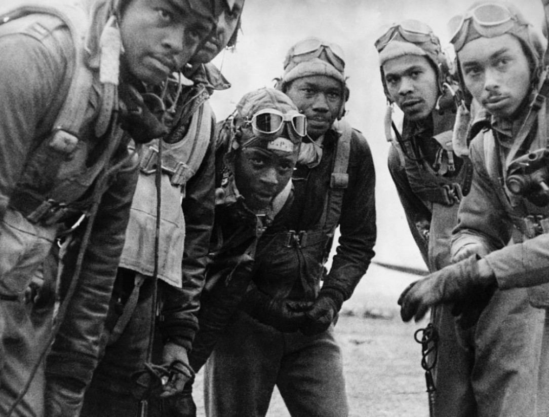 Tuskegee Airmen in Italy in 1944