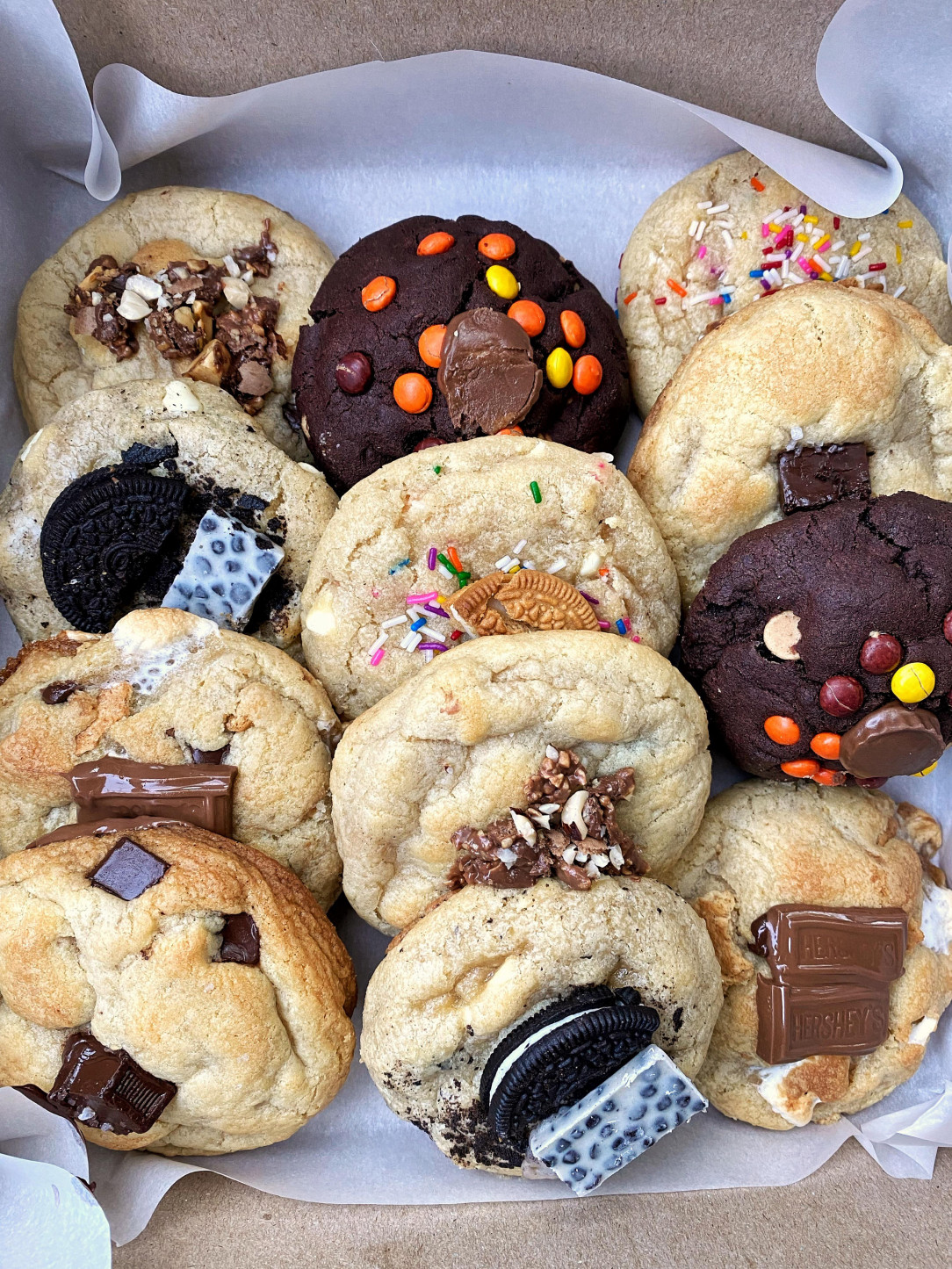 Supporting a local, woman-owned small business today by picking up a box of stuffed cookies