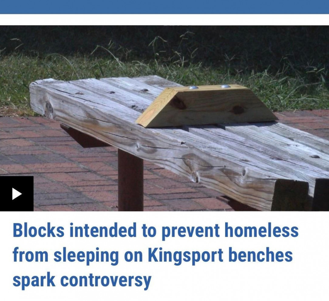 preventing homeless people from sleeping on benches