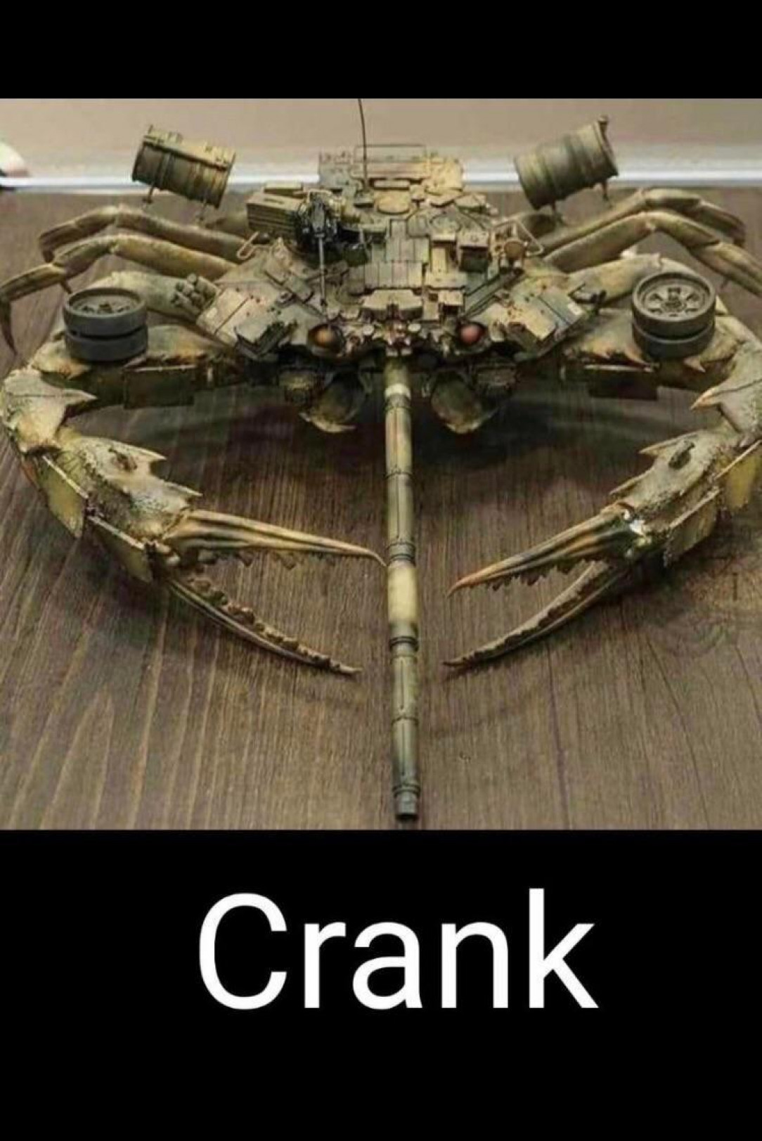 Crank crab artillery