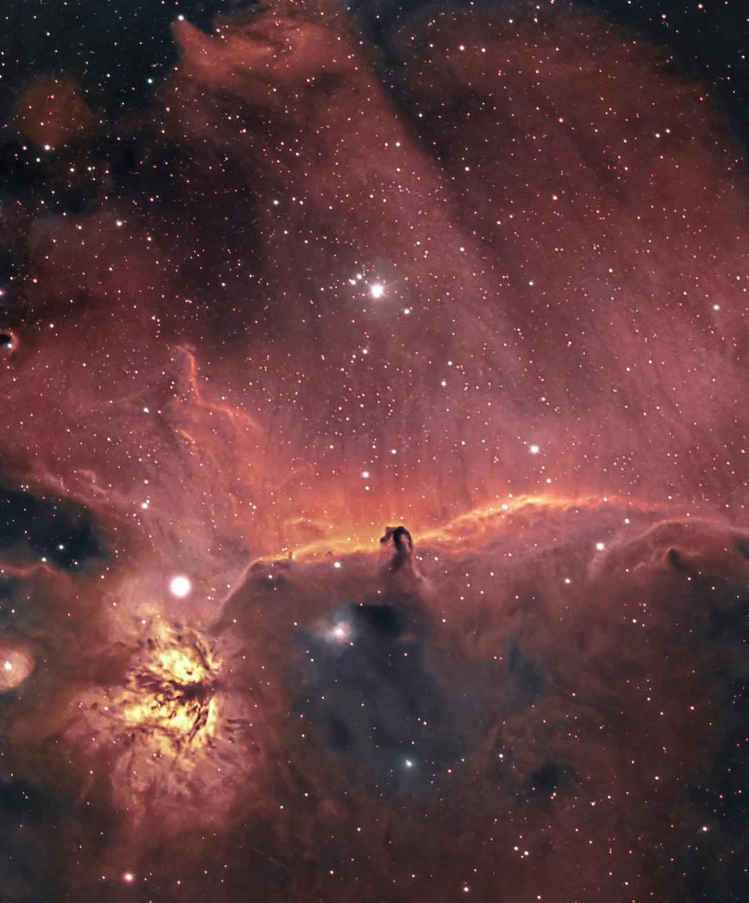 Horse Head and Flame Nebula