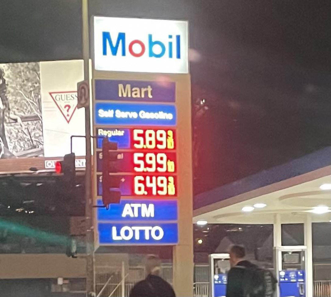 Gas prices here in L. A