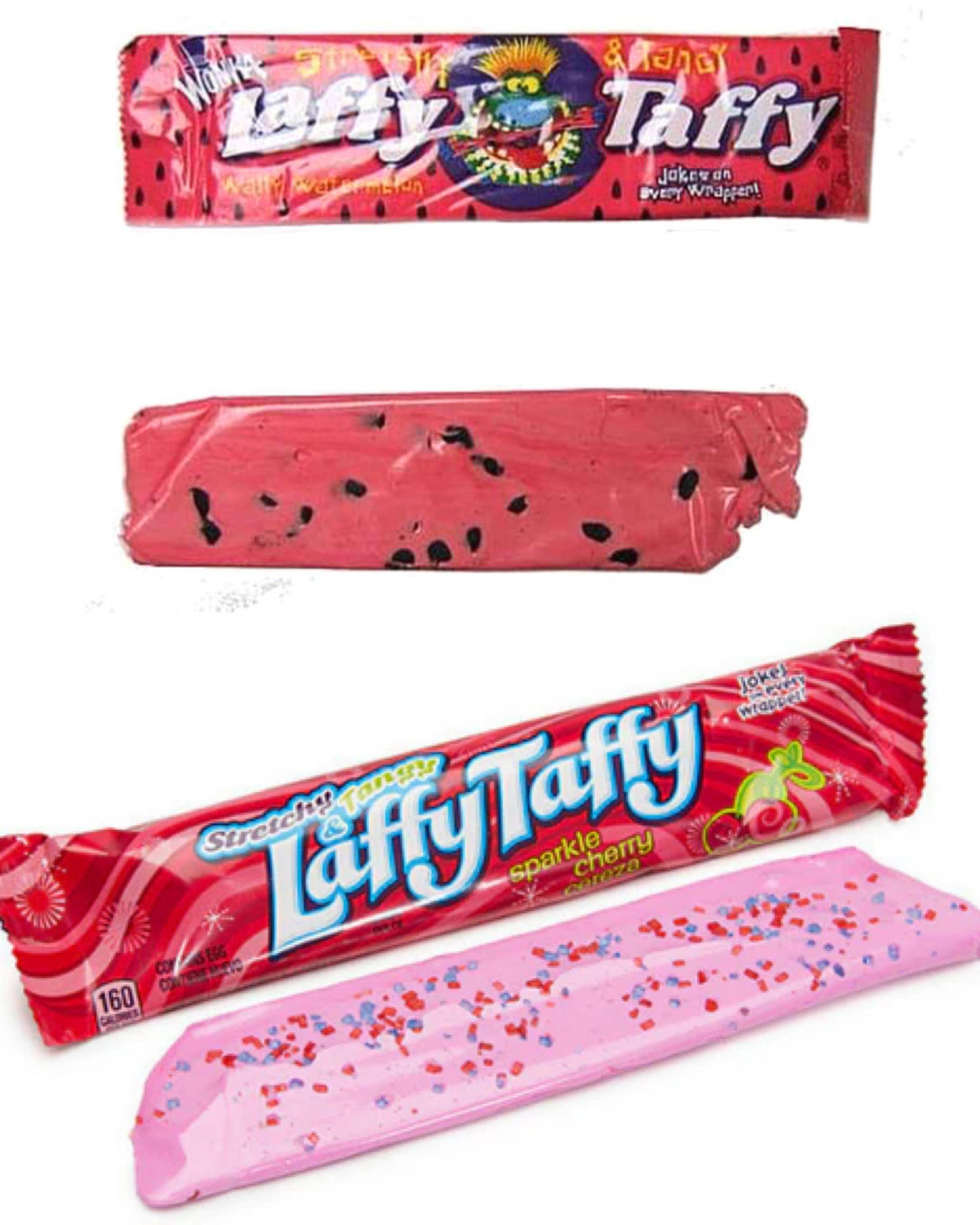 Laffy Taffy - Watermelon w/ seeds and Cherry w/ sparkles