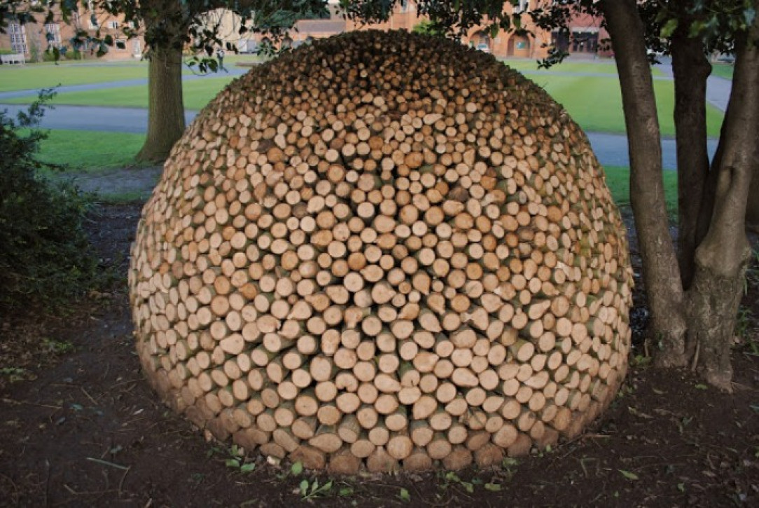 Firewood stacking perfection
