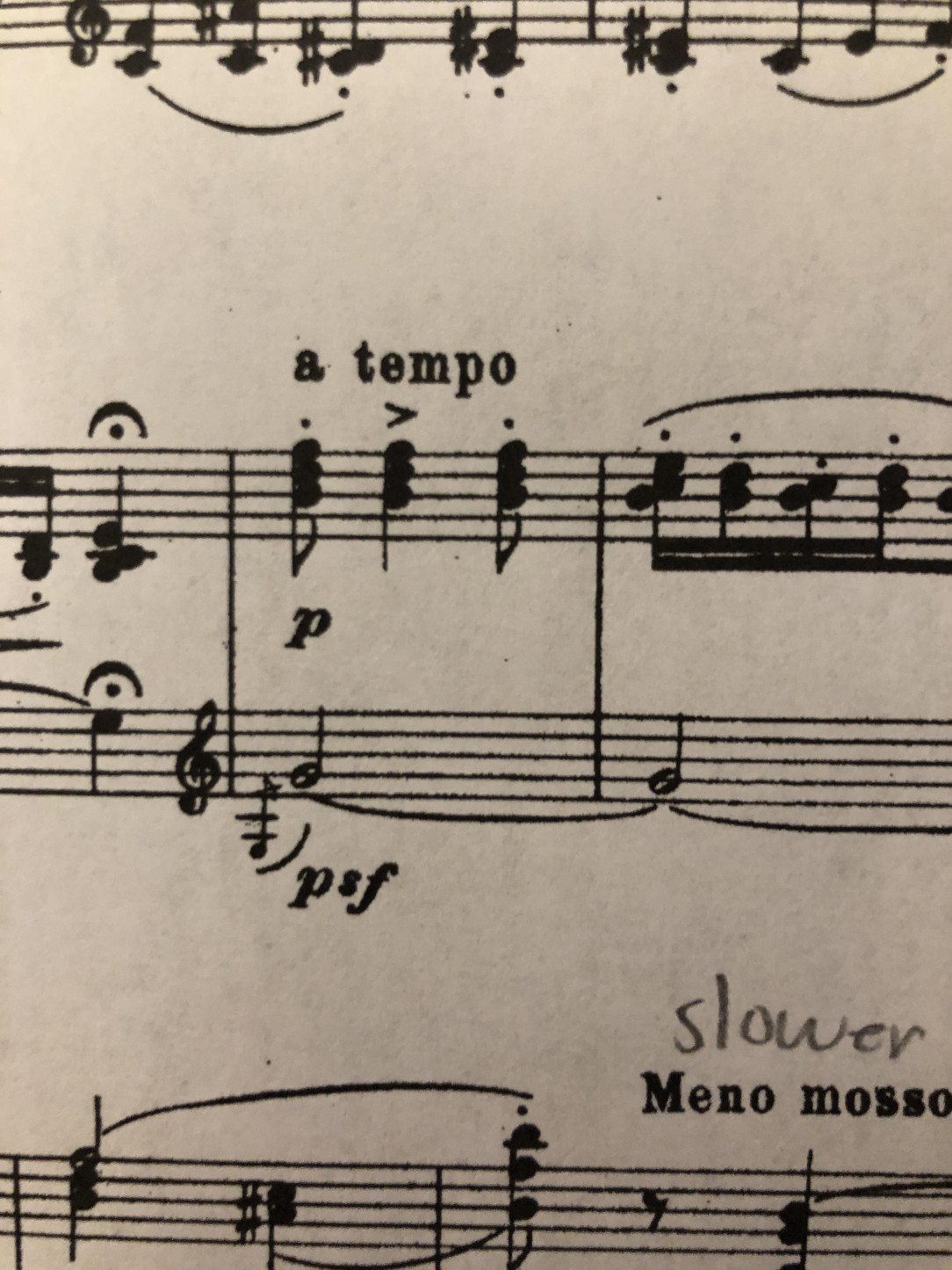 What does psf mean? (Debussy’s Danse Bohémienne)