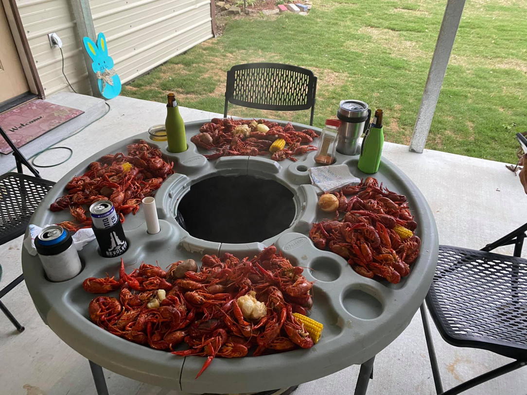 Louisiana back yard Crawfish boil