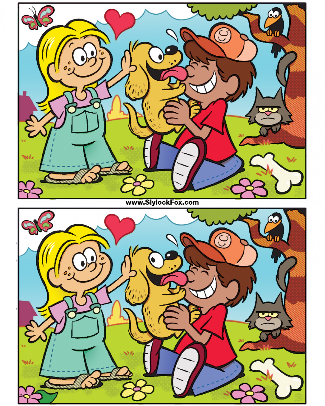 Spot the six differences between the two panels! Reply, &quot;got it&quot; once you find all six