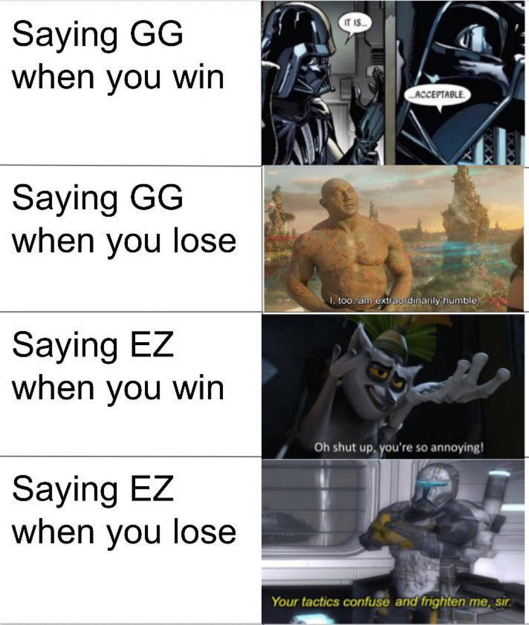 ez when lose is big brain