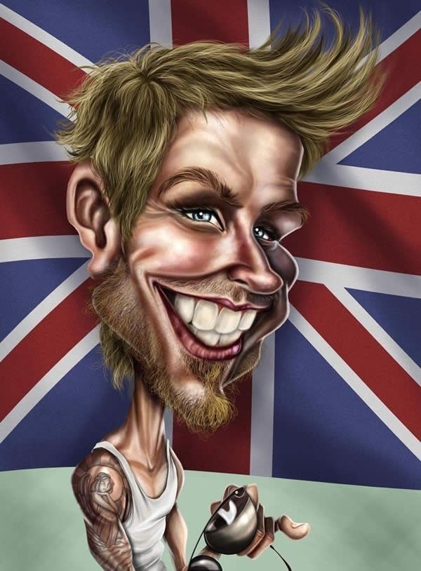 Beckham Caricature