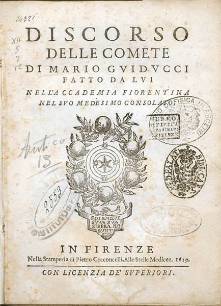 Cover of the book 'Discorso delle comete'