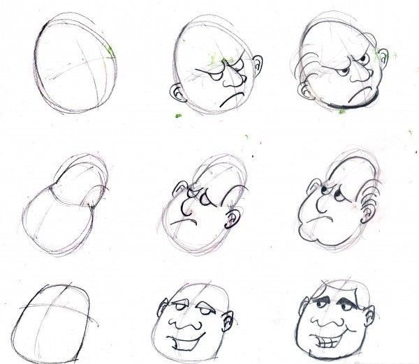 How to draw head shapes