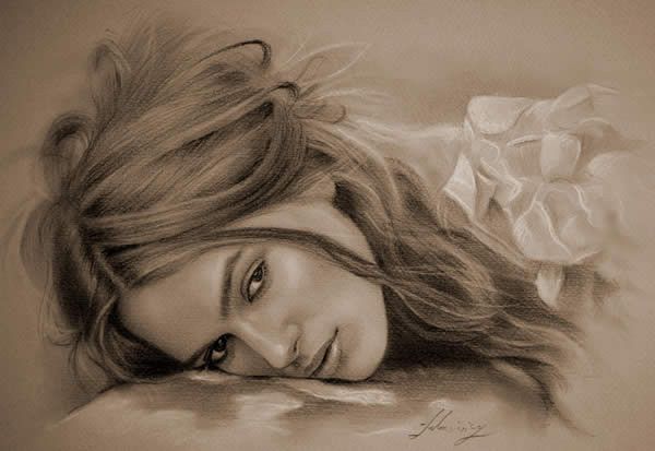 50 Ultra Realistic Female Portrait Drawings