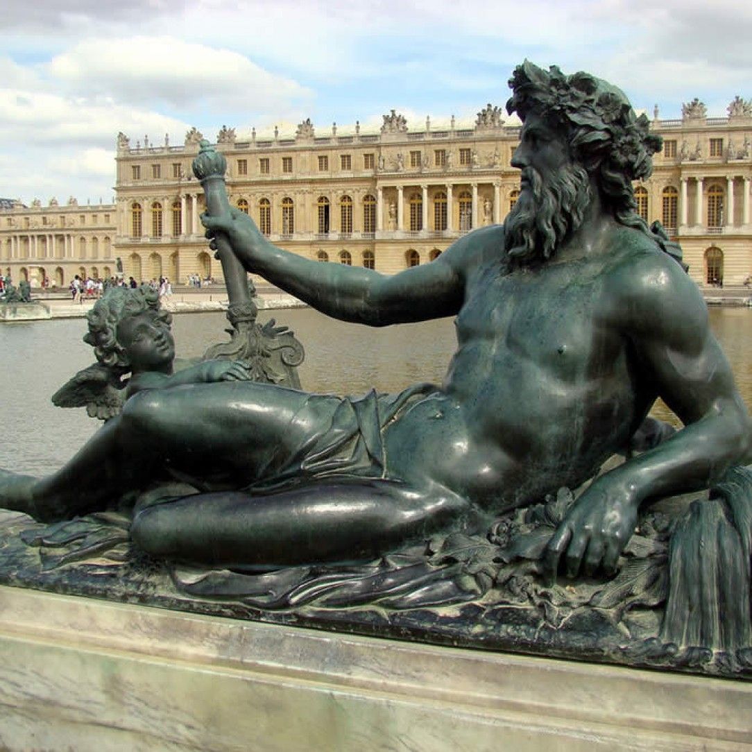 Neptune and the Palace of Versailles in France