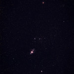 The Orion constellation (untracked DSLR astrophotography)