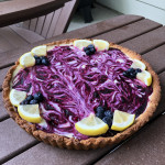 Lemon-blueberry tart
