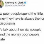 How poor people spend their money