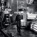 Rutger Hauer on the set of Ridley Scott's Blade Runner, 1982