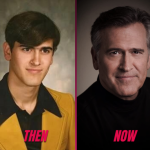A Young Bruce Campbell in the 1970s vs. Bruce Campbell in 2022
