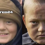 Ukrainian boy before and after Russian occupation in Kherson 🐶
