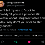 George actually will come to your job and knock that fucking plunger out your hand