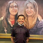 Young Sheldon with the legendary painting