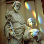Saint Joseph statue in the Nashville Cathedral