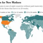 Paid maternity leave for new mothers by country - not so cool!