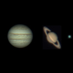 Five planets in one night