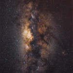 Milky Way's galactic center through a 18 mm lens