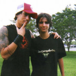 Meeting Ian Watkins of Lostprophets in 2003 at age 15 with his suggestive pose